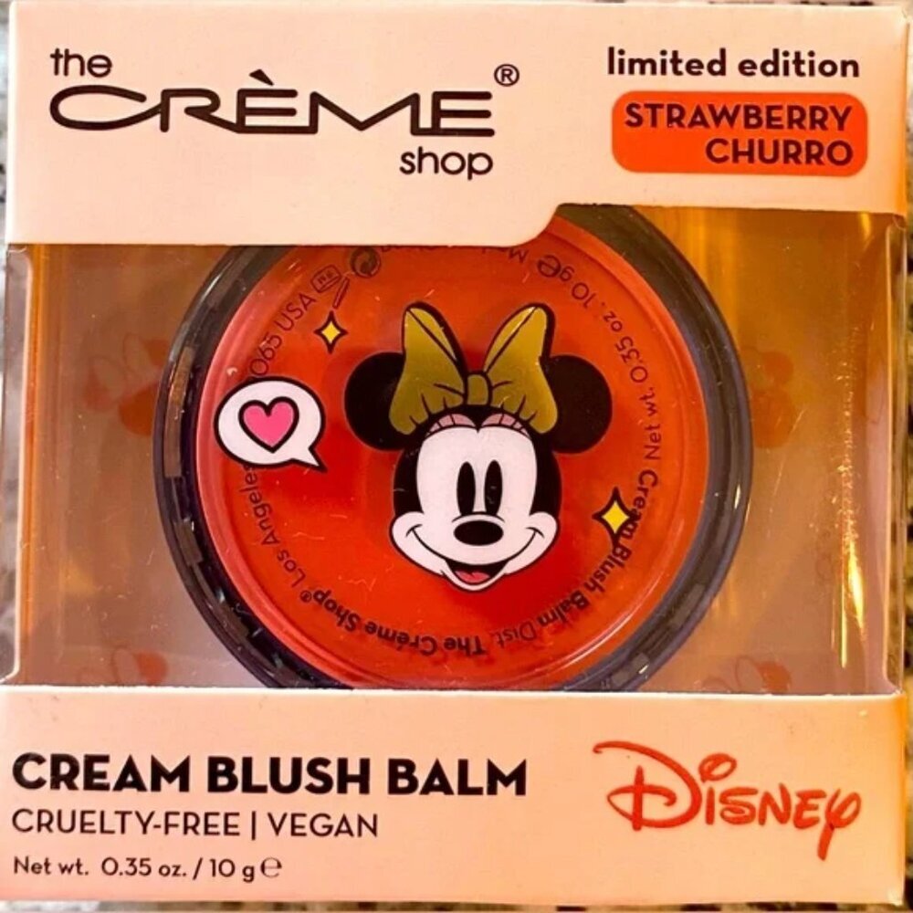 New The Creme Shop x Disney Minnie Cream Blush Strawberry Churro Limited Edition